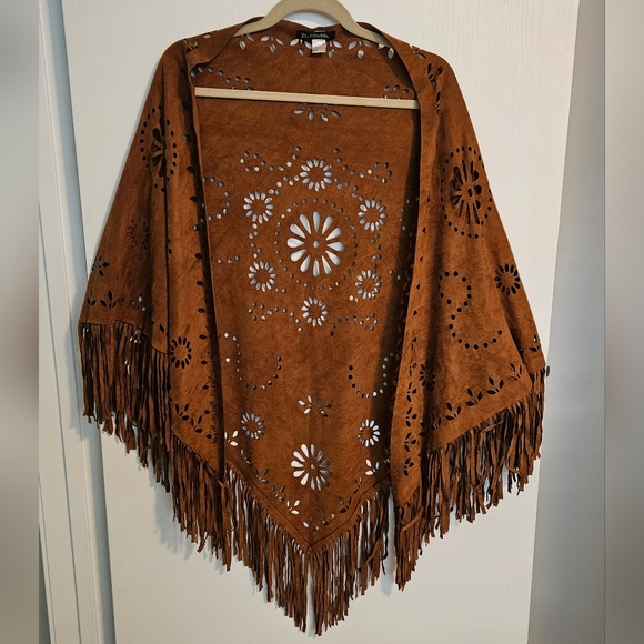 Faux suade shawl - Picture 1 of 4